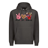 Smoke peace love makeup Premium Hoodie - MaliasSmallBusiness