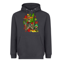 Smoke skeleton with sombrero and tequila Heavyweight Hoodie - AdoDesignShop