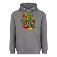 Storm skeleton with sombrero and tequila Heavyweight Hoodie - AdoDesignShop