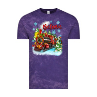 Cloud Purple christmas polar express believe Vintage Tee - Zillion Design Studio