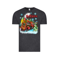 Vintage Black christmas polar express believe Vintage Tee - Zillion Design Studio