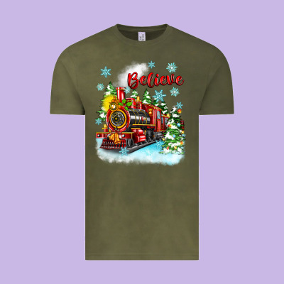 Christmas Polar Express Believe Vintage Tee Designed By Zillion Design Studio