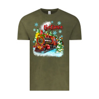 Vintage Olive christmas polar express believe Vintage Tee - Zillion Design Studio