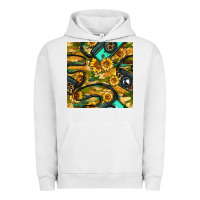 Pigment Lunar Rock Leopard Digital Camera And Sunflowers With Camouflage Seamless Pattern Urban Hoodie - BundleAndBundleShop