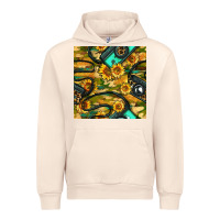 Leopard Digital Camera And Sunflowers With Camouflage Seamless Pattern Urban Hoodie | Teevron
