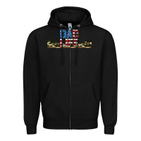 Black patriotic dad life 16oz libbey cup Zipper Hoodie - HRA Design Shop