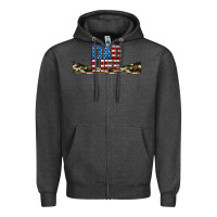Charcoal Heather patriotic dad life 16oz libbey cup Zipper Hoodie - HRA Design Shop