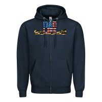 Navy patriotic dad life 16oz libbey cup Zipper Hoodie - HRA Design Shop