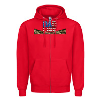 Red patriotic dad life 16oz libbey cup Zipper Hoodie - HRA Design Shop