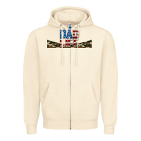 Sandshell patriotic dad life 16oz libbey cup Zipper Hoodie - HRA Design Shop
