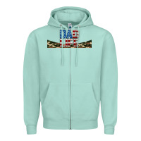 Seafoam patriotic dad life 16oz libbey cup Zipper Hoodie - HRA Design Shop
