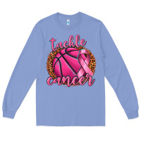 Colony Blue tackle cancer basketball Long Sleeve Tee - texasbilliewilder