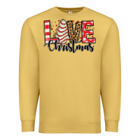 Antique Gold love christmas tree cake Premium Sweatshirt - Jasminsmagicworld