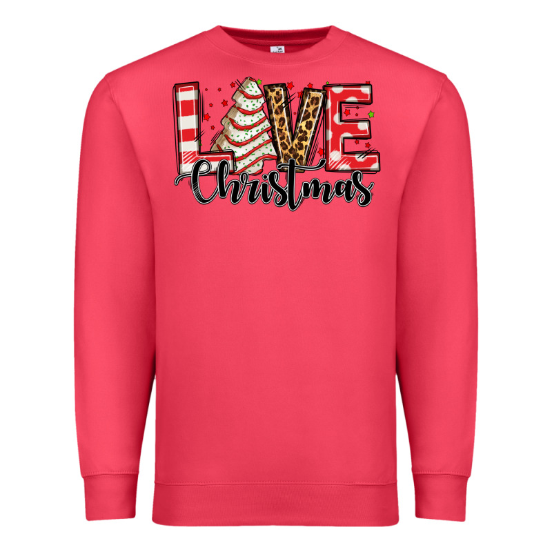 Love Christmas Tree Cake Premium Sweatshirt by Jasminsmagicworld | Teevron