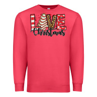 Cardinal love christmas tree cake Premium Sweatshirt - Jasminsmagicworld