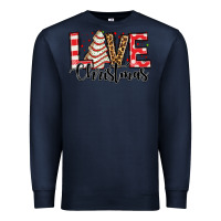 Navy love christmas tree cake Premium Sweatshirt - Jasminsmagicworld