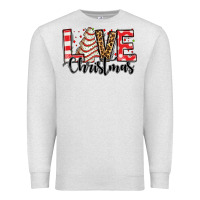 Oatmeal Heather love christmas tree cake Premium Sweatshirt - Jasminsmagicworld