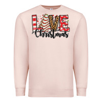 Pale Pink love christmas tree cake Premium Sweatshirt - Jasminsmagicworld