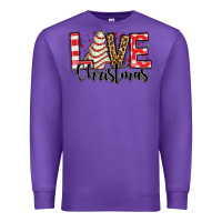 Purple love christmas tree cake Premium Sweatshirt - Jasminsmagicworld