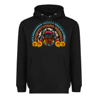 Black saddle sunflower horseshoe rainbow Heavyweight Hoodie - Artiststas