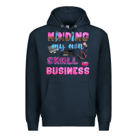 Navy mind my own small business Premium Hoodie - NancyCooperArtShop