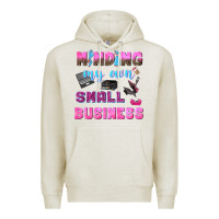 Oatmeal Heather mind my own small business Premium Hoodie - NancyCooperArtShop