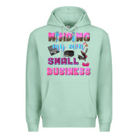 Seafoam mind my own small business Premium Hoodie - NancyCooperArtShop