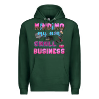 Sports Green mind my own small business Premium Hoodie - NancyCooperArtShop