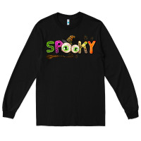 Black spooky Long Sleeve Tee - AdoDesignShop