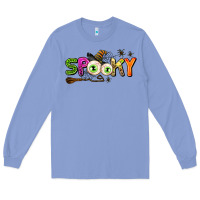 Colony Blue spooky Long Sleeve Tee - AdoDesignShop