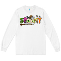 White spooky Long Sleeve Tee - AdoDesignShop