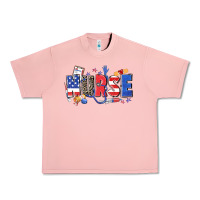 Salmon American nurse Urban Heavy Tee - Zillion Design Studio