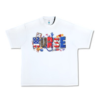 White American nurse Urban Heavy Tee - Zillion Design Studio