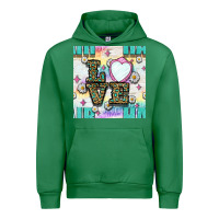 Emerald Leopard Love Hair And Mirror With Daisy Seamless Pattern Bbs Urban Hoodie - BundleAndBundleShop