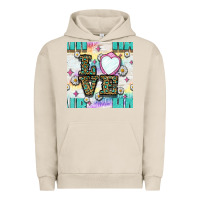 Pigment French Oak Leopard Love Hair And Mirror With Daisy Seamless Pattern Bbs Urban Hoodie - BundleAndBundleShop