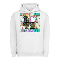 Pigment Lunar Rock Leopard Love Hair And Mirror With Daisy Seamless Pattern Bbs Urban Hoodie - BundleAndBundleShop