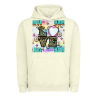 Pigment Pistachio Leopard Love Hair And Mirror With Daisy Seamless Pattern Bbs Urban Hoodie - BundleAndBundleShop