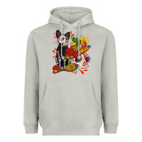Moon Dust mexican dead day with skeleton cat Heavyweight Hoodie - AdoDesignShop