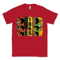 Red juneteenth brush stroke 2 Classic Tee - HRA Design Shop
