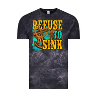 Cloud Black refuse to sink western Vintage Tee - texasbilliewilder