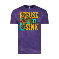 Cloud Purple refuse to sink western Vintage Tee - texasbilliewilder