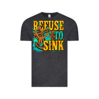 Vintage Black refuse to sink western Vintage Tee - texasbilliewilder