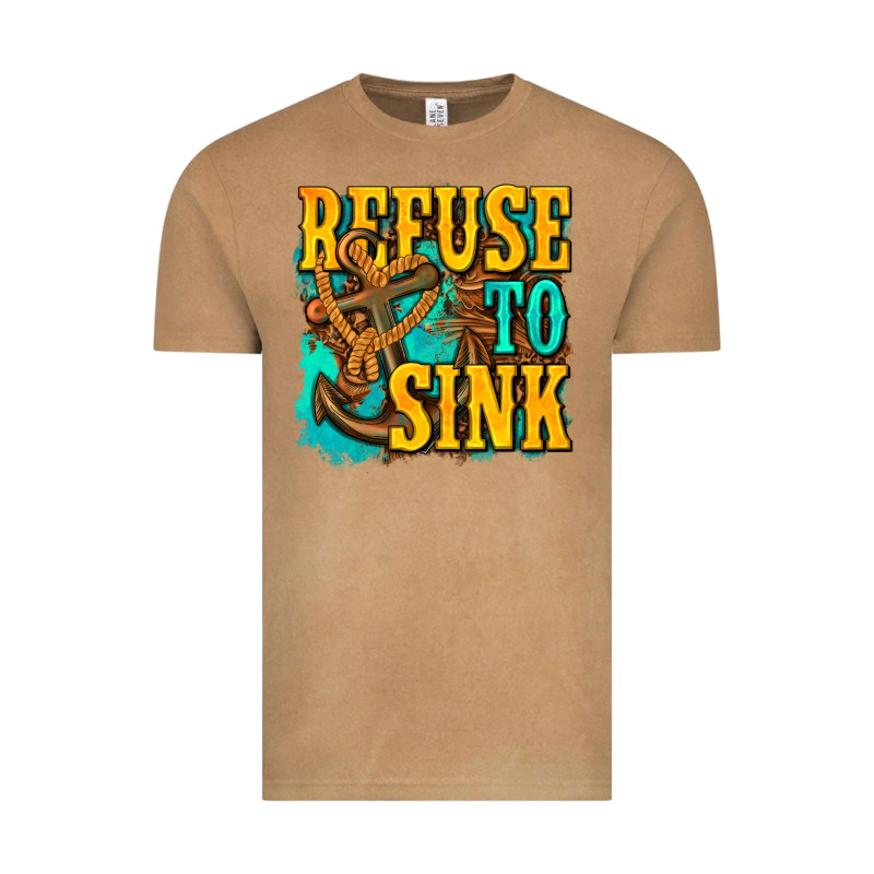 Refuse To Sink Western Vintage Tee by texasbilliewilder | Teevron