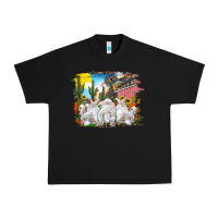 Black Easter Farm With Bunnies Urban Heavy Tee - RanaPortraitStore