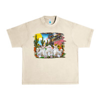 Sandshell Easter Farm With Bunnies Urban Heavy Tee - RanaPortraitStore