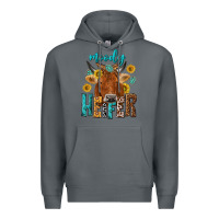 Rock moody cow Premium Hoodie - NancyCooperArtShop