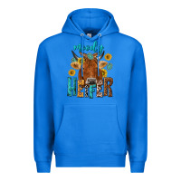 True Royal moody cow Premium Hoodie - NancyCooperArtShop