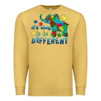 Antique Gold it's okay to be different elephant autism awareness Premium Sweatshirt - BarkalooDesign