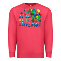 Cardinal it's okay to be different elephant autism awareness Premium Sweatshirt - BarkalooDesign