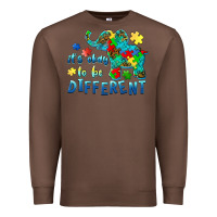 Chestnut it's okay to be different elephant autism awareness Premium Sweatshirt - BarkalooDesign